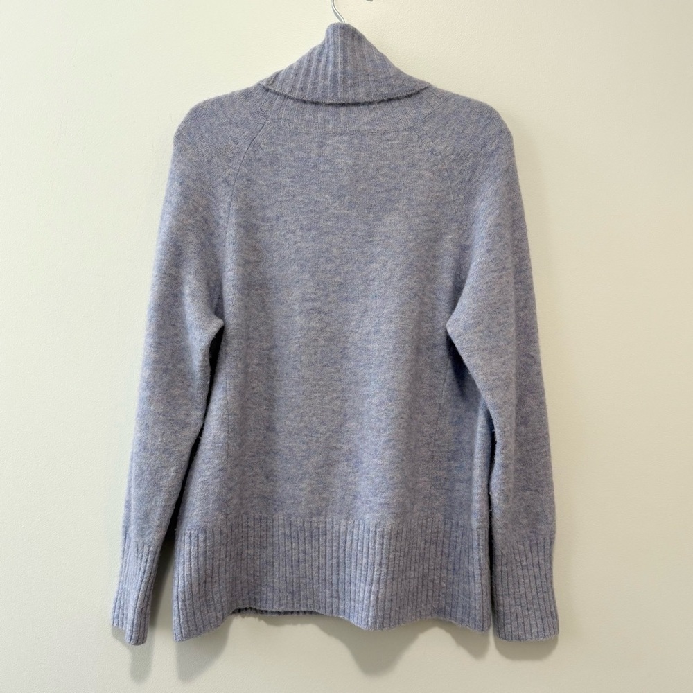 Aritzia Group by Babaton Plutarch Sweater Alpaca Turtleneck Blue Sz M - Picture 3 of 14